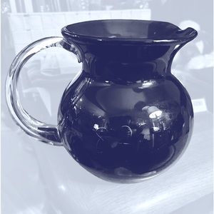Mexican Blown Glass Pitcher- Purple